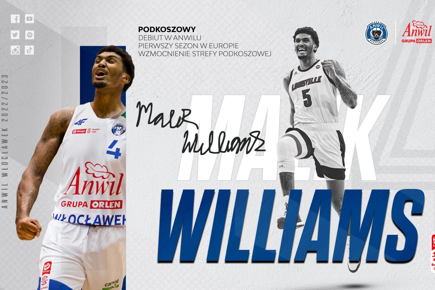 New Year's Gift - Malik Williams Joins Anwil! 