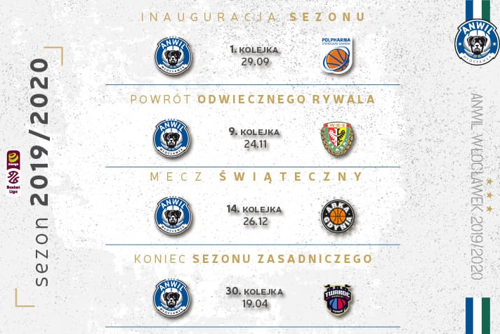 Terminarz Energa Basket Ligi sezonu 2019/2020