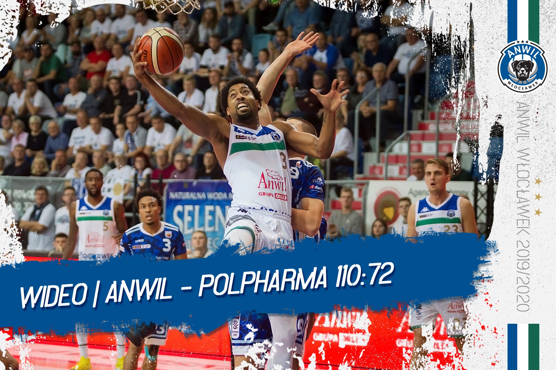 Wideo | Anwil Włocławek - Polpharma Starogard Gdański 110:72