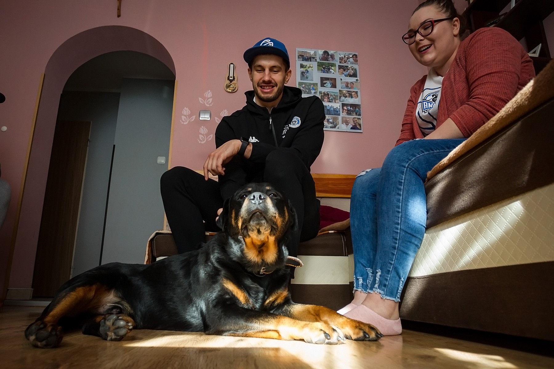 Rottweilery z wizytą u Bola