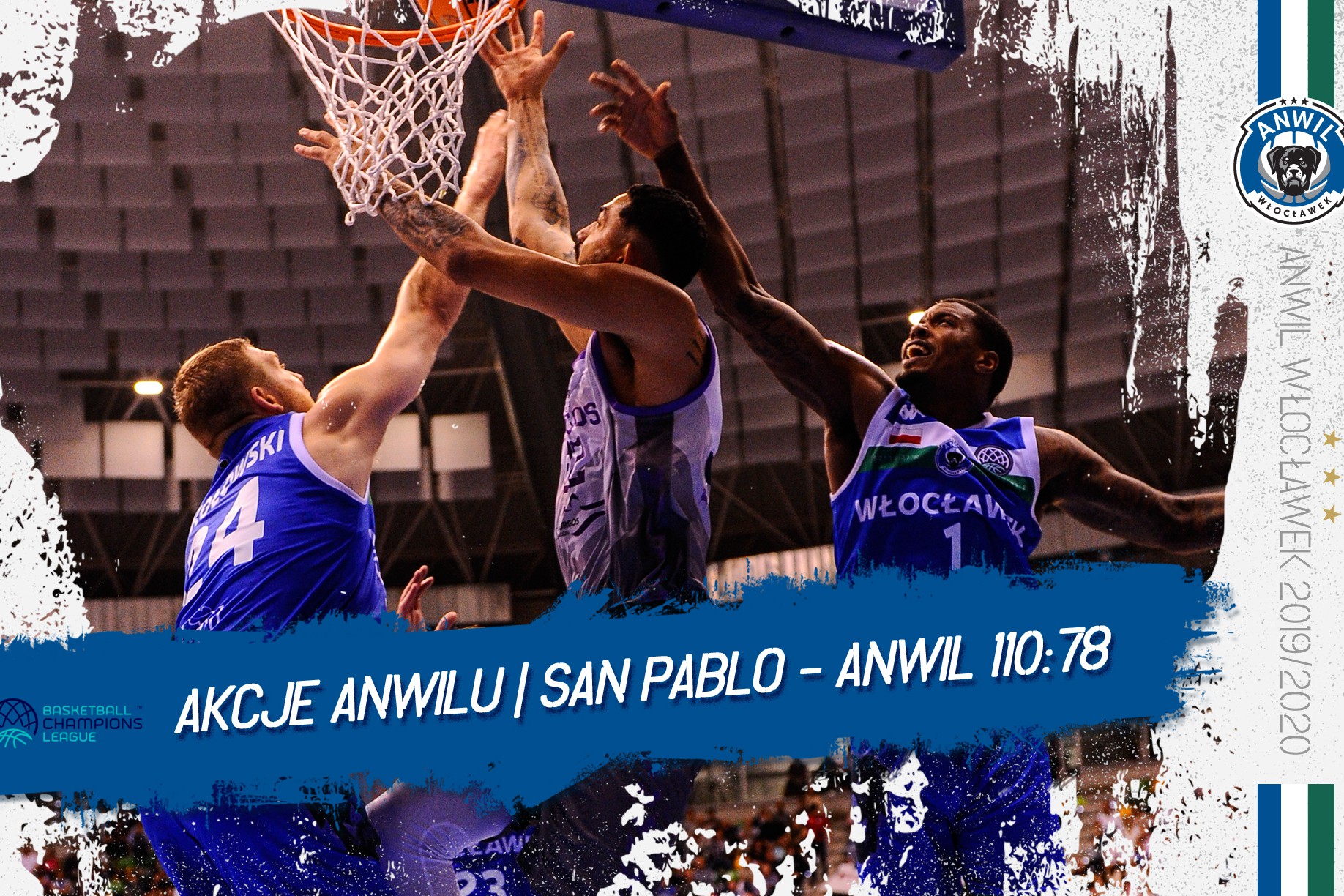 Akcje Anwilu | San Pablo Burgos - Anwil Włocławek 110:78