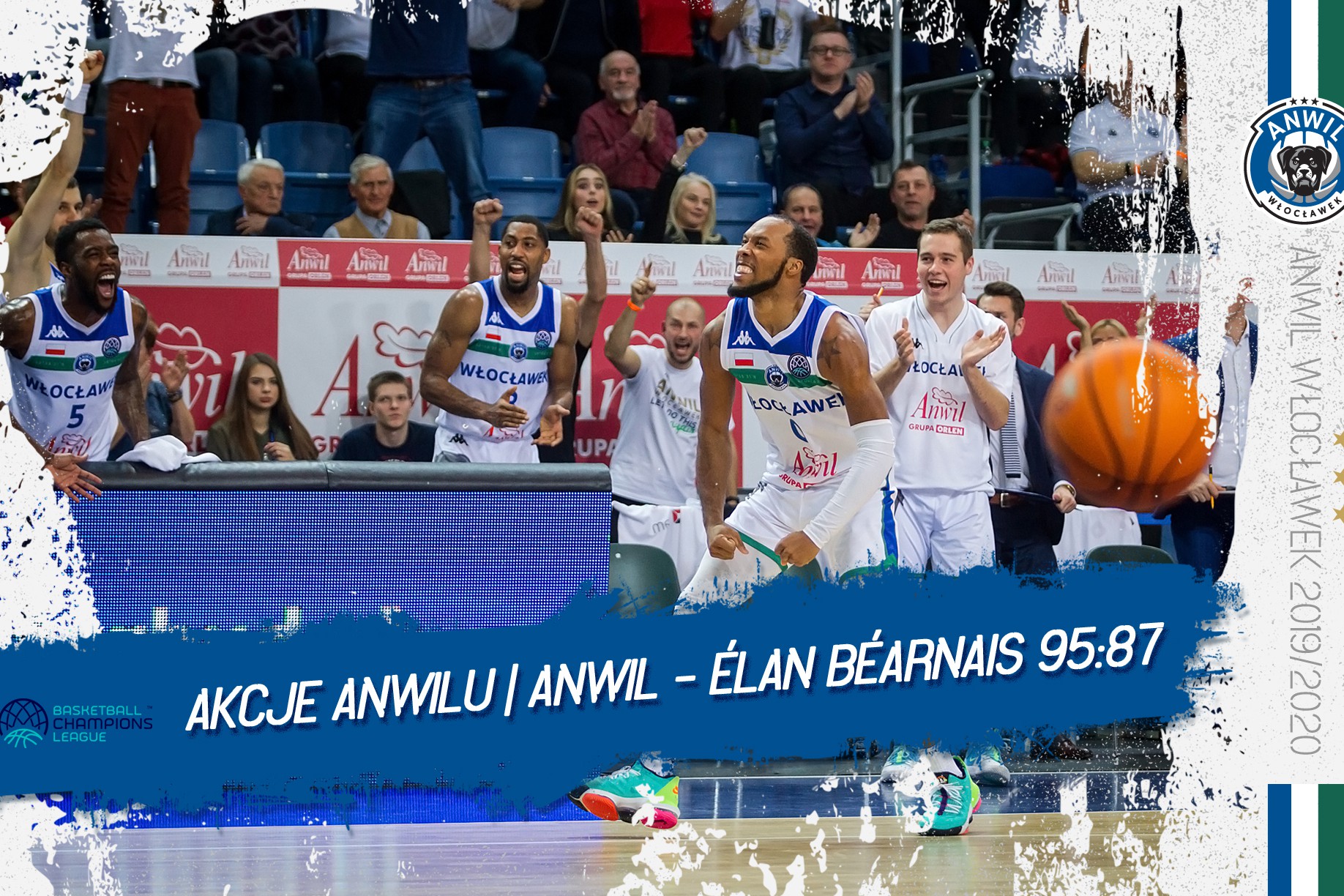 Wideo | Anwil Włocławek - Élan Béarnais Pau-Lacq-Orthez 95:87