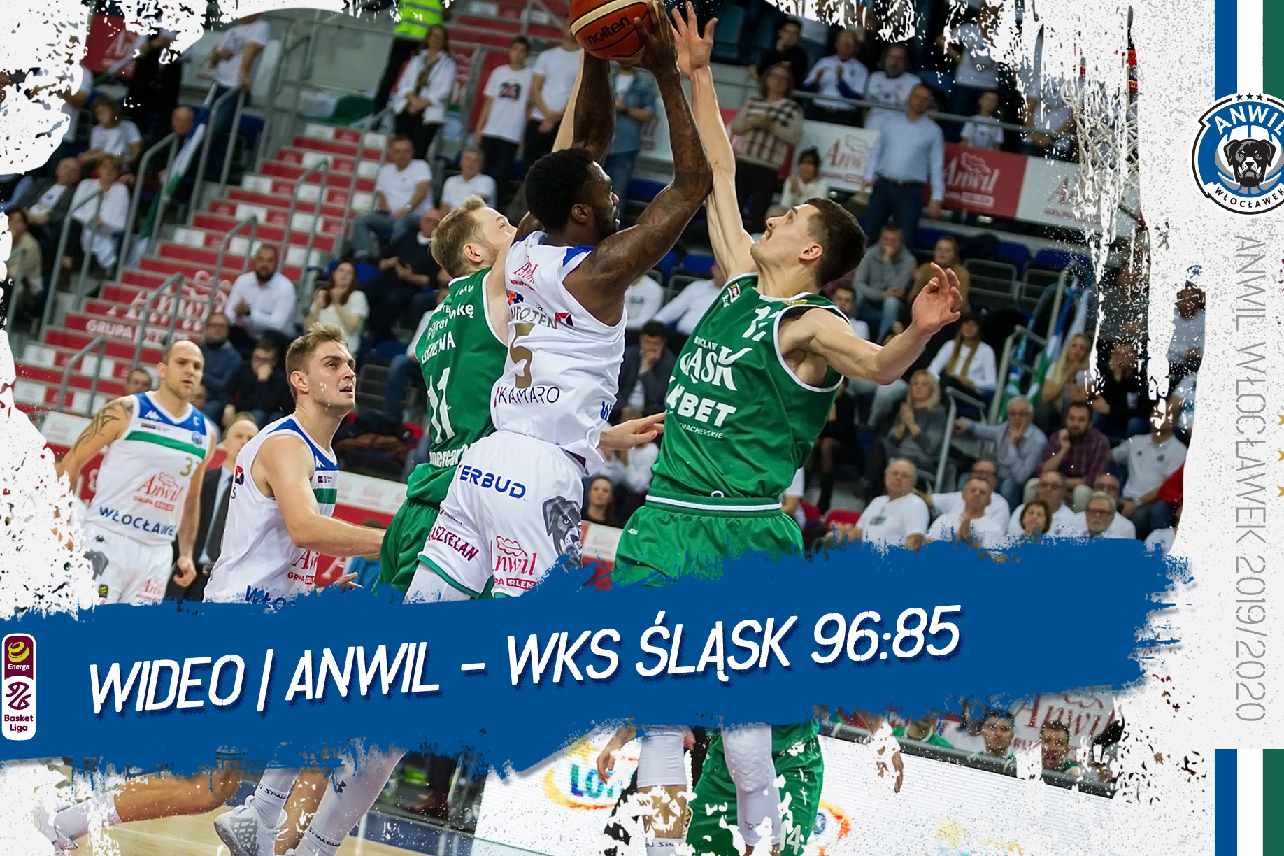 Wideo | Anwil Włocławek - WKS Śląsk Wrocław 96:85