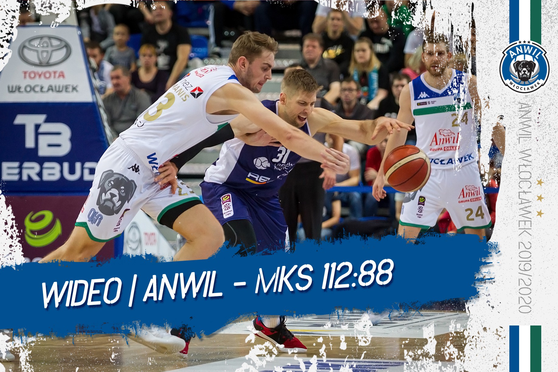 Wideo | Anwil Włocławek - MKS Dąbrowa Górnicza 112:88