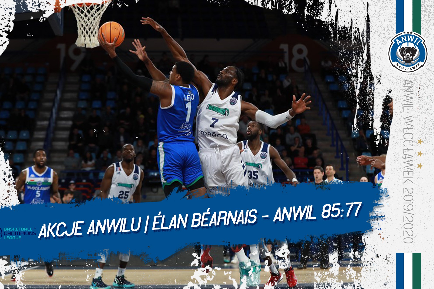 Wideo | Akcje Anwilu | Élan Béarnais Pau Lacq Orthez - Anwil Włocławek 85:77