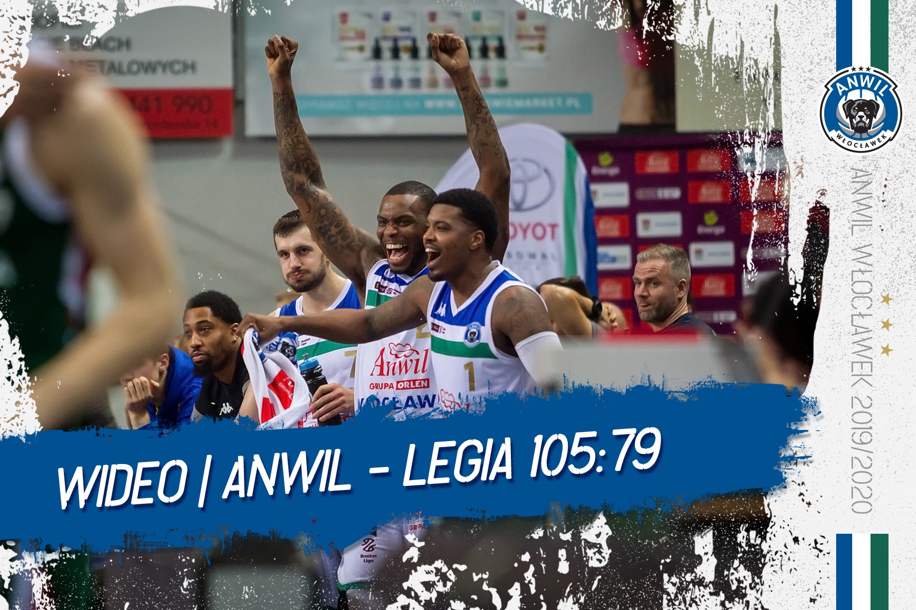 Wideo | Anwil Włocławek - Legia Warszawa 105:79