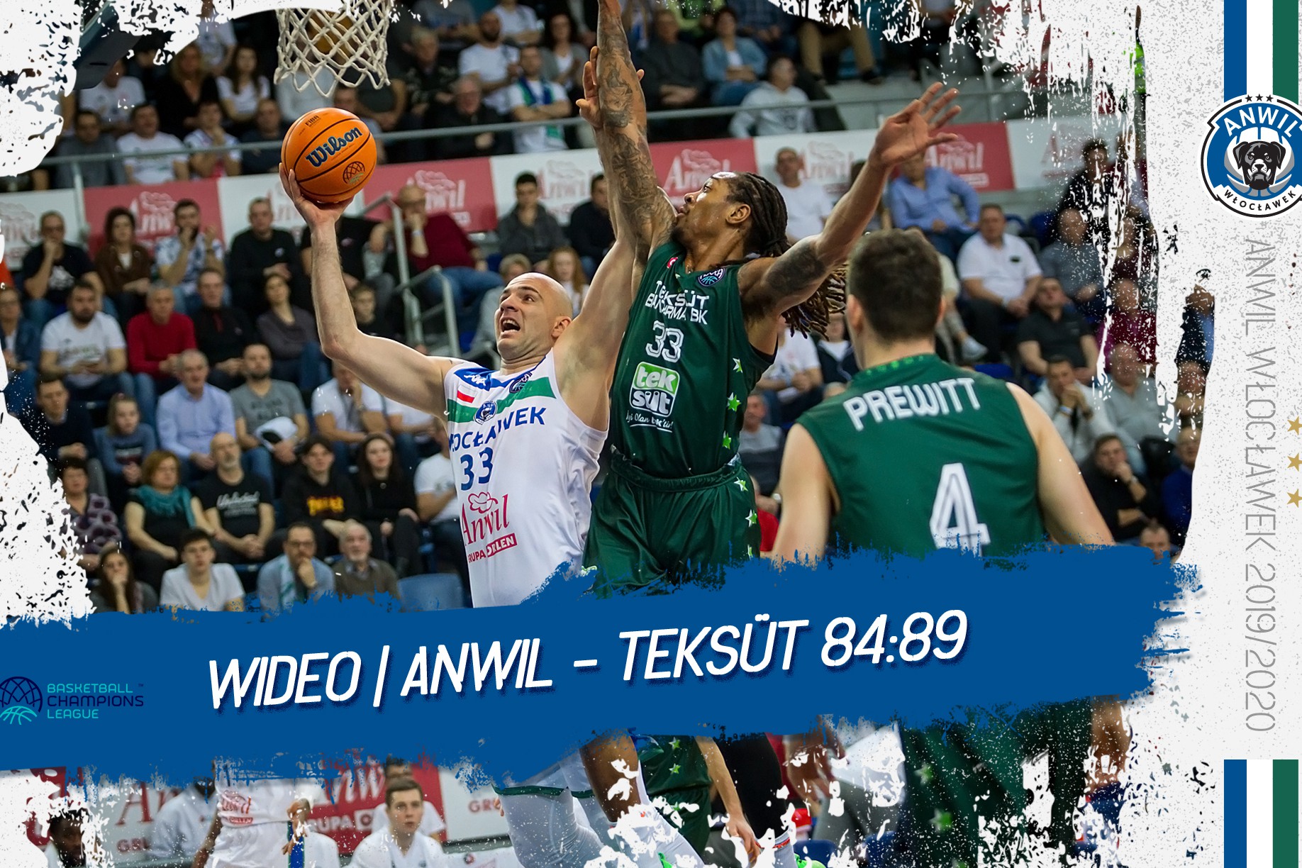 Wideo | Anwil Włocławek - Teksüt Bandirma 84:89