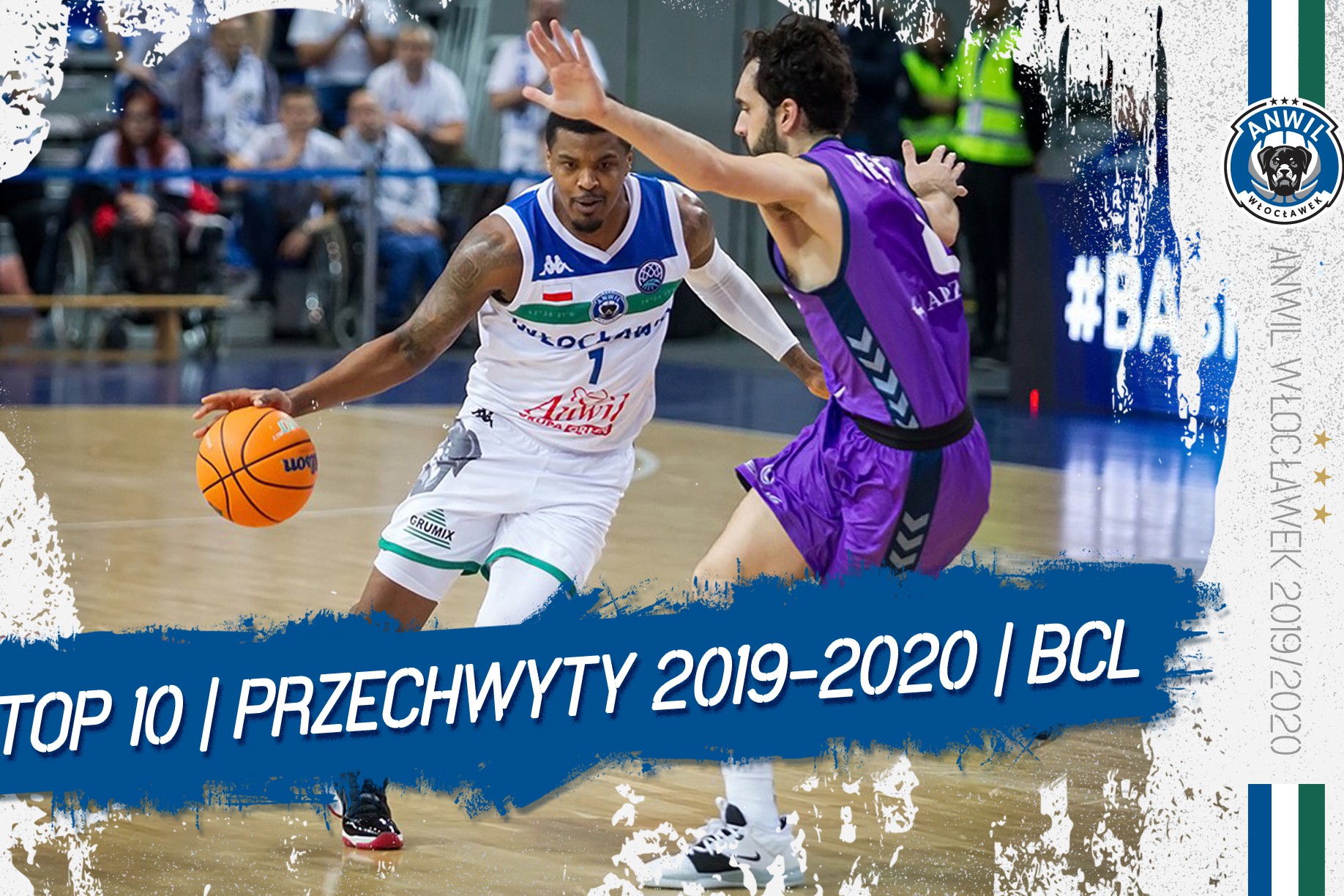 Wideo | TOP 10 przechwytów Anwilu Włocławek w BCL 2019/2020