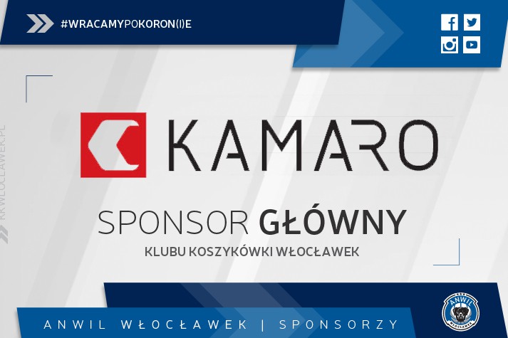 Kamaro nadal sponsorem głównym KK Włocławek
