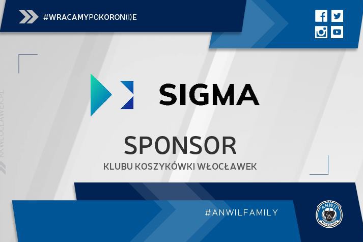 SIGMA nadal sponsorem Klubu Koszykówki Włocławek
