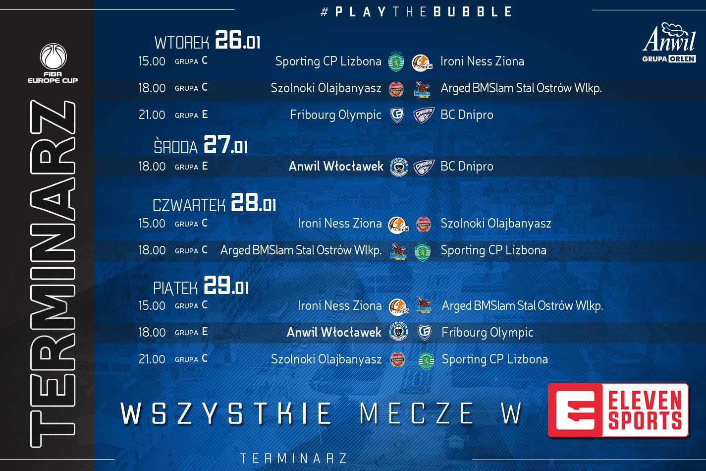 Mecze Anwilu w bańce obejrzycie dzięki… ANWIL S.A.!