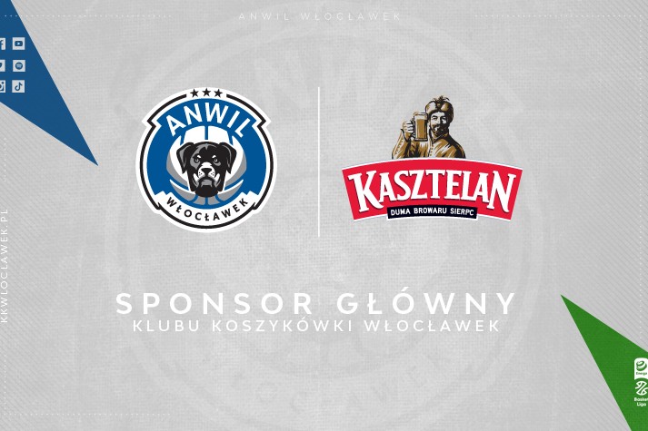 Marka Kasztelan sponsorem głównym Klubu Koszykówki Włocławek