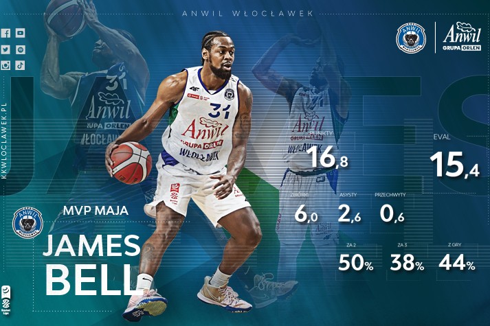 MVP Maja wybrany: James Bell