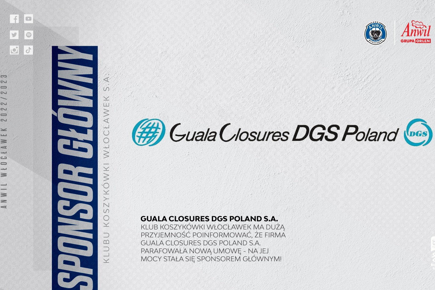 Guala Closures DGS Poland sponsorem głównym! 