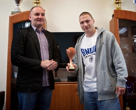 Krzysztof Szubarga MVP Anwilu Włocławek